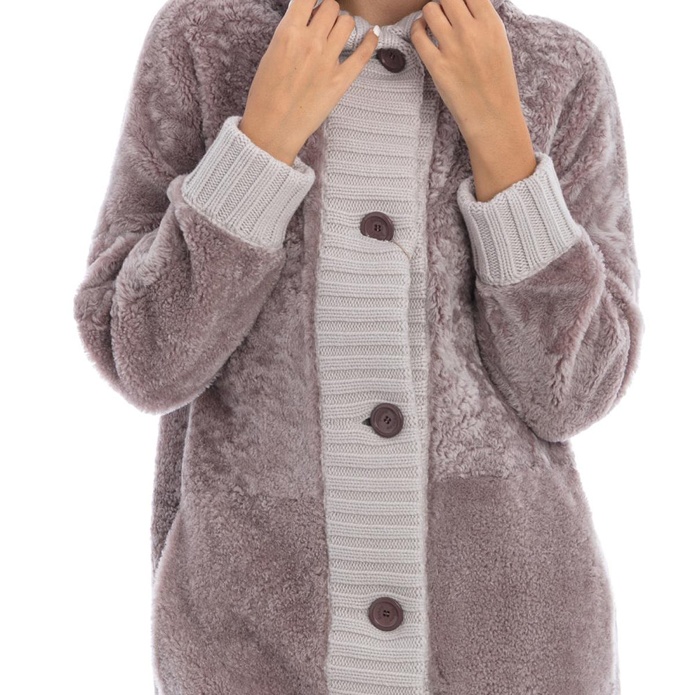 Herno Resort Limited Edition Shearling Knit Coat - S