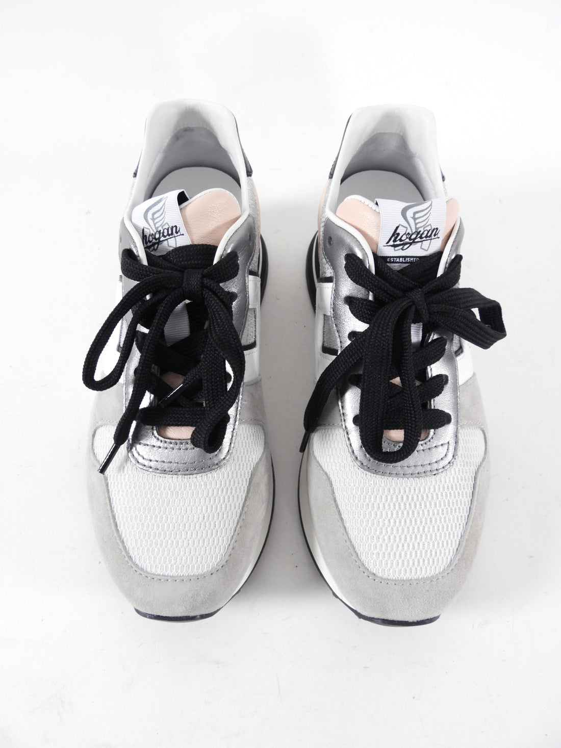 Hogan Pink Grey Black White Sneakers - 36.5