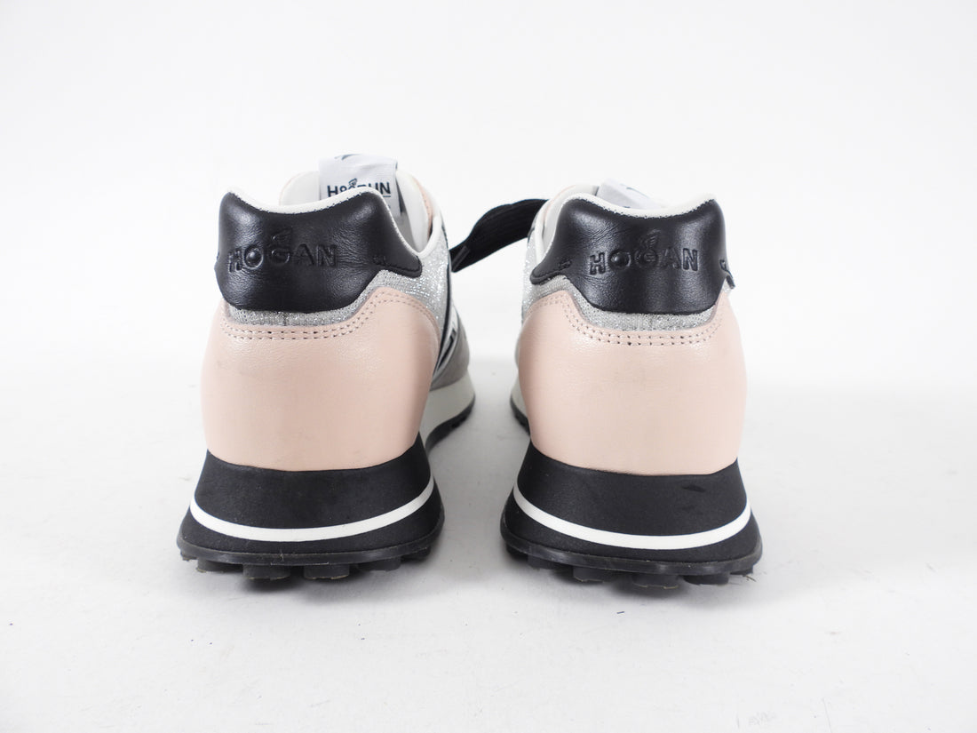 Hogan Pink Grey Black White Sneakers - 36.5
