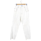 Mugler Cream Seamed Twist Denim Jeans - FR38 / USA 6