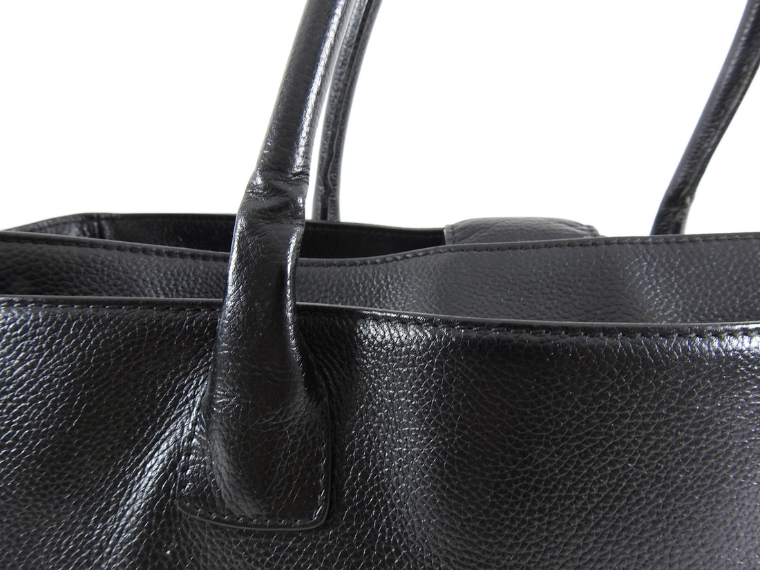 Chanel Black Leather Executive Cerf Tote Bag – I MISS YOU VINTAGE