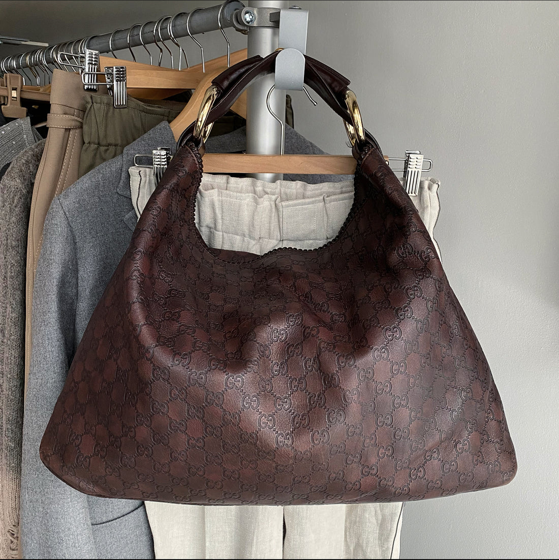 Gucci Guccissima Princy Hobo Bag (SHG-EN9aLi) – LuxeDH