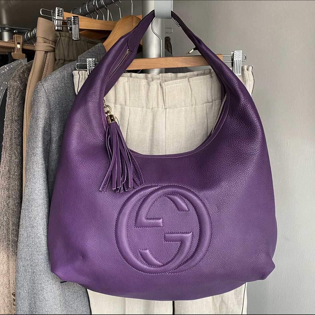 Gucci Hand Bag Purple Leather 1267191 - International Society of  Hypertension