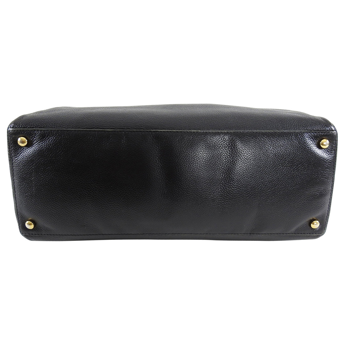Chanel Black Leather Executive Cerf Tote Bag
