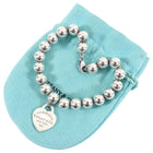 Tiffany & Co.  Sterling Silver Ball Heart Tag Bracelet