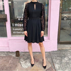 Giambattista Valli Spring 2019 Black Guipure Lace Dress - IT42 / 6