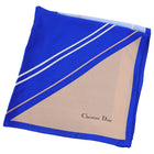 Christian Dior vintage Blue Graphic Print Scarf