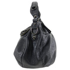 Gucci Black Monogram Leather Guccissima Hobo Bag