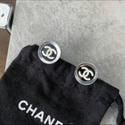 Chanel Vintage 05V Mirror CC Logo Stud Earrings