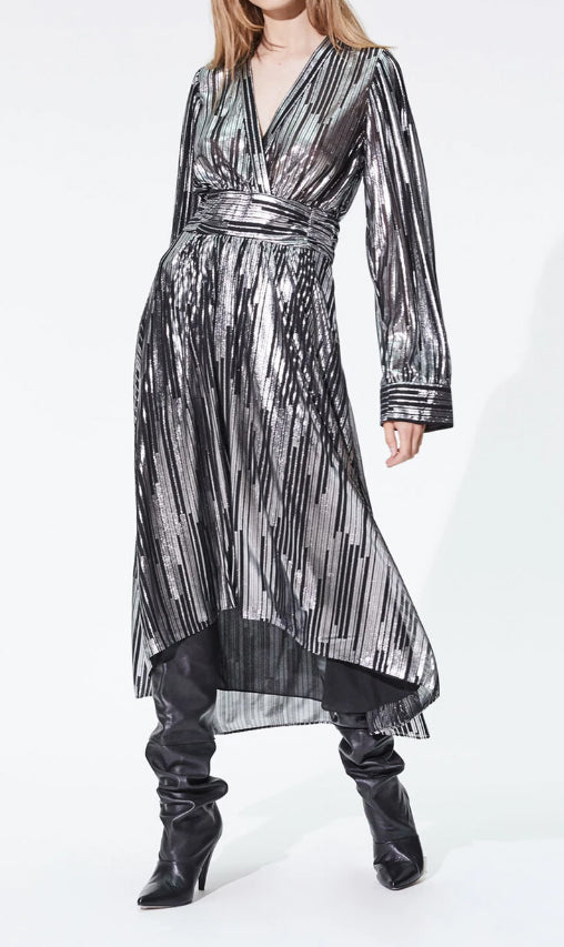 iro silver dress Iro Matcha Dress In Silver