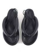 Isabel Marant Black Leather Puff Sandals - 41