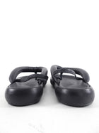 Isabel Marant Black Leather Puff Sandals - 41