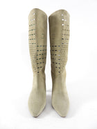 Isabel Marant Beige Perforated Leather Tall Boot - 40