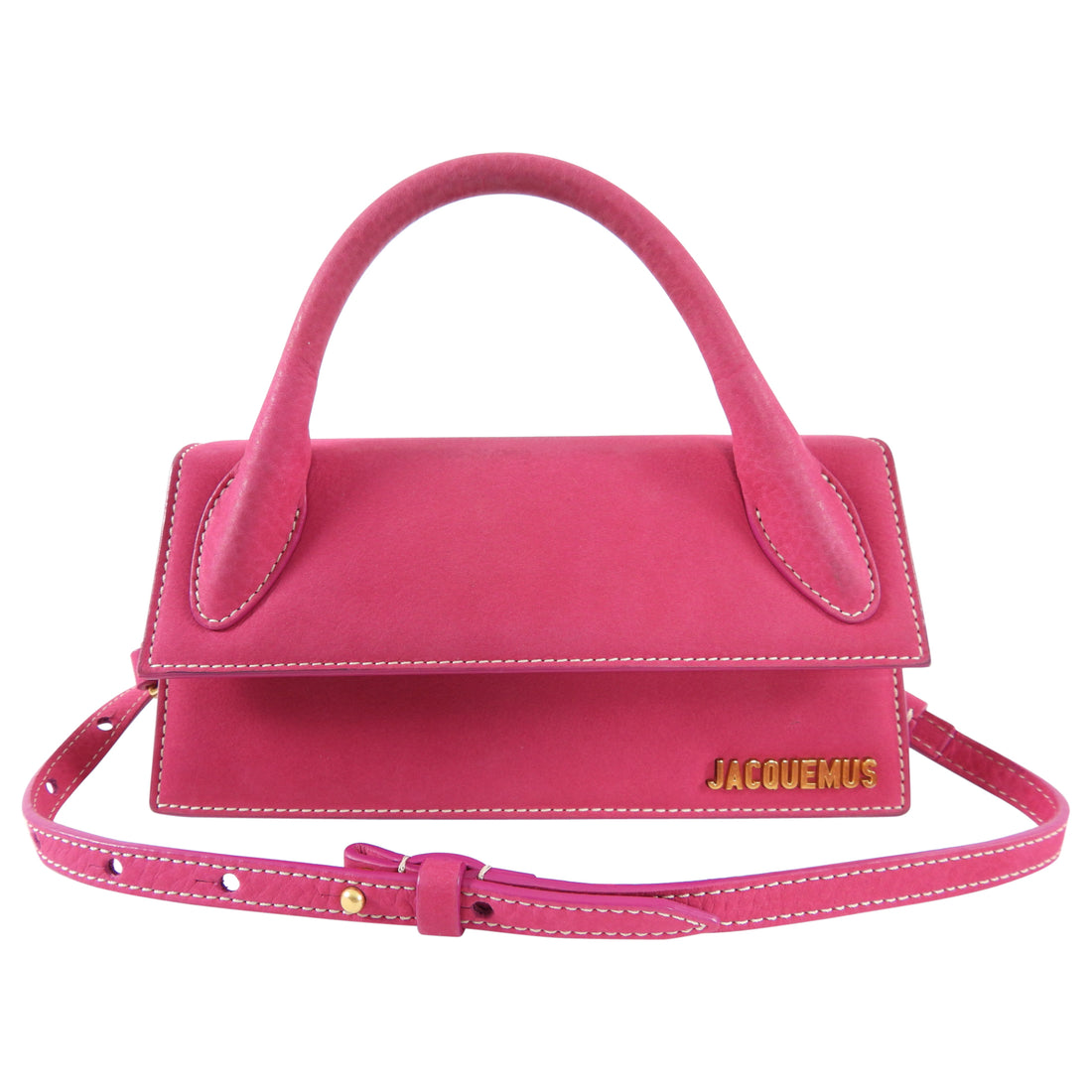 Jacquemus Le Chiquito Long Fuchsia Pink Mini Bag