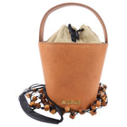 Jacquemus Le Sac Mapacasau Camel Bucket Bag with Beads