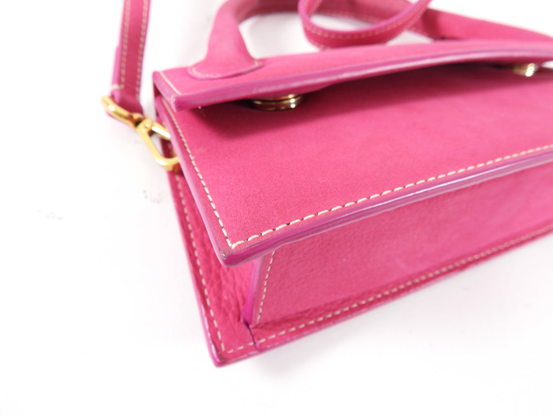 Jacquemus Le Chiquito Long Fuchsia Pink Mini Bag
