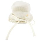 Jacquemus Le Bob Ivory Wool Bucket Hat with Bow Detail