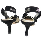 Dior J’Adior Limited Edition Crystal Dotted Mesh Slingback Heels - 40