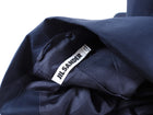 Jil Sander Navy Light Coat with Back Laminate Pleat Detail - EU38 / USA 6