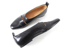Jil Sander Black Leather Slip on Flats - 36