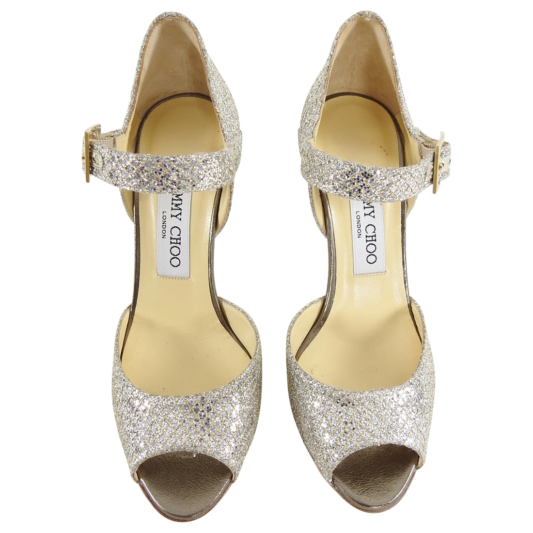 Glitter heels Jimmy Choo Pink size 38.5 EU in Glitter - 22664264