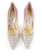 Jimmy Pink and Silver Ombre Glitter Pumps - 36.5