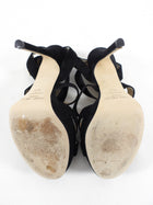 Jimmy Choo Black Suede Platform Sandals - 35.5