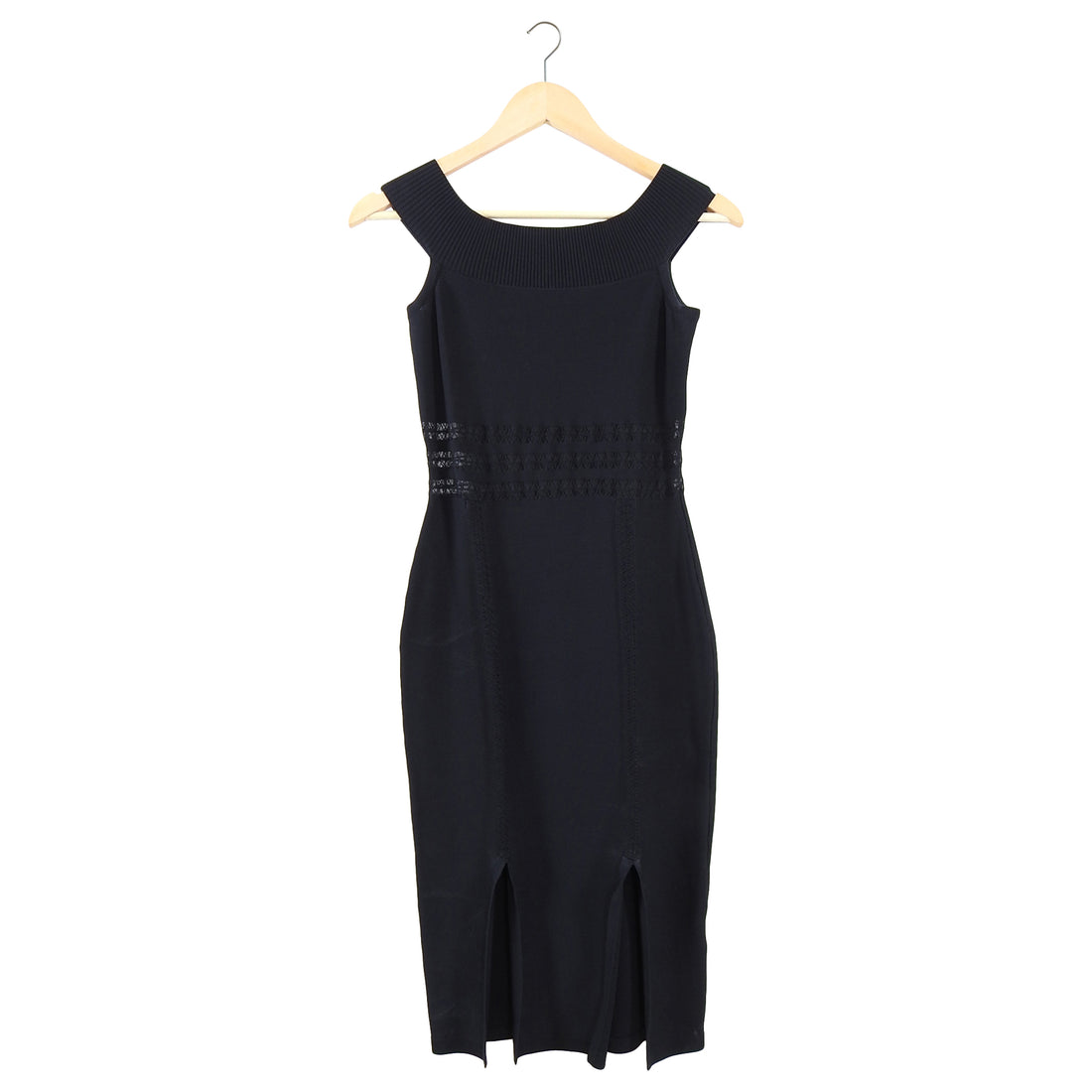 Jonathan Simkhai Black Bodycon Knit Off Shoulder Dress - 2/4 I MISS YOU VINTAGE Jonathan Simkhai Black Bodycon Knit Off Shoulder Dress - 2/4 I MISS YOU VINTAGE
