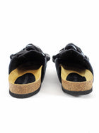 JW Anderson Black Leather Chain Slippers / Slides - 37