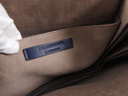 JW Anderson Navy Blue Leather Pierce Shoulder Bag