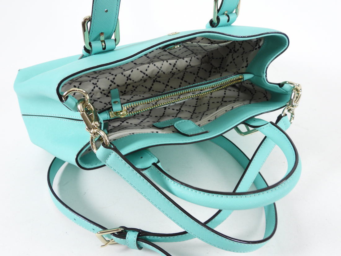 Kate Spade Small Turquoise Satchel Two-Way Bag