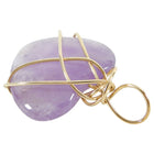 Kazuko Oshima 14K Gold-filled Wire and Purple Amethyst Heart Pendant