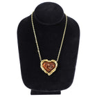Christian Lacroix Vintage 1990's Resin Heart Necklace