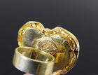 Christian Lacroix Vintage 1990's Resin Heart Ring - 8.5