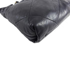Lanvin Amalia Cabas Black Leather Chain Strap Medium Tote Bag 