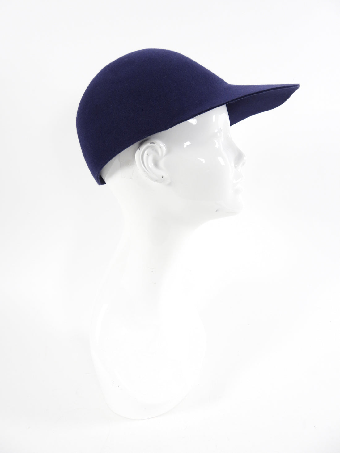 Lanvin Navy Felt Hat / Cap