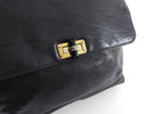 Lanvin Large Black Happy Bag with Chain Strap