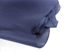 Lanvin Navy Organza Silk Layered Collar Top - FR38 / 6