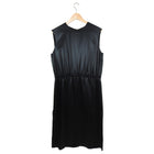 Lanvin Spring 2009 Black Satin Sleeveless Dress - FR44 / 12