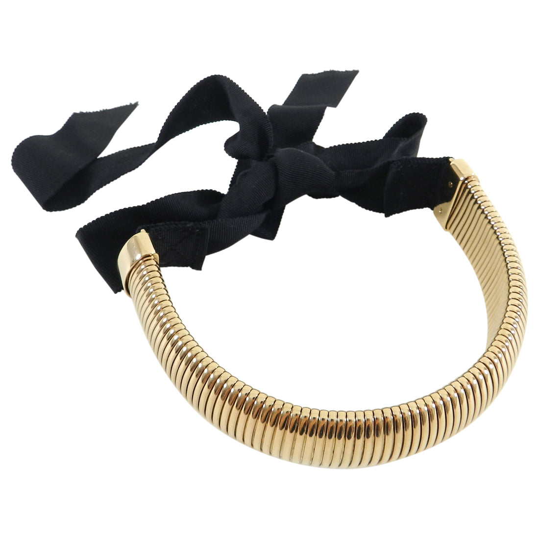 Lanvin Spring 2012 Ruway Gold Metal Choker Necklace