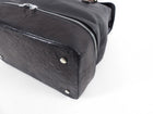 Lanvin Black Leather Top Handle Train Case Bag