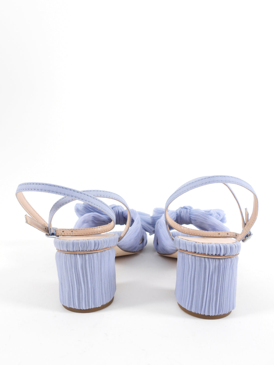 Loeffler Randall Blue Bow Embellished Organza Sandals - 37
