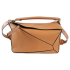 Loewe Tan Leather Medium Puzzle Bag