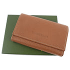 Longchamp Cognac Brown Small Bifold Wallet