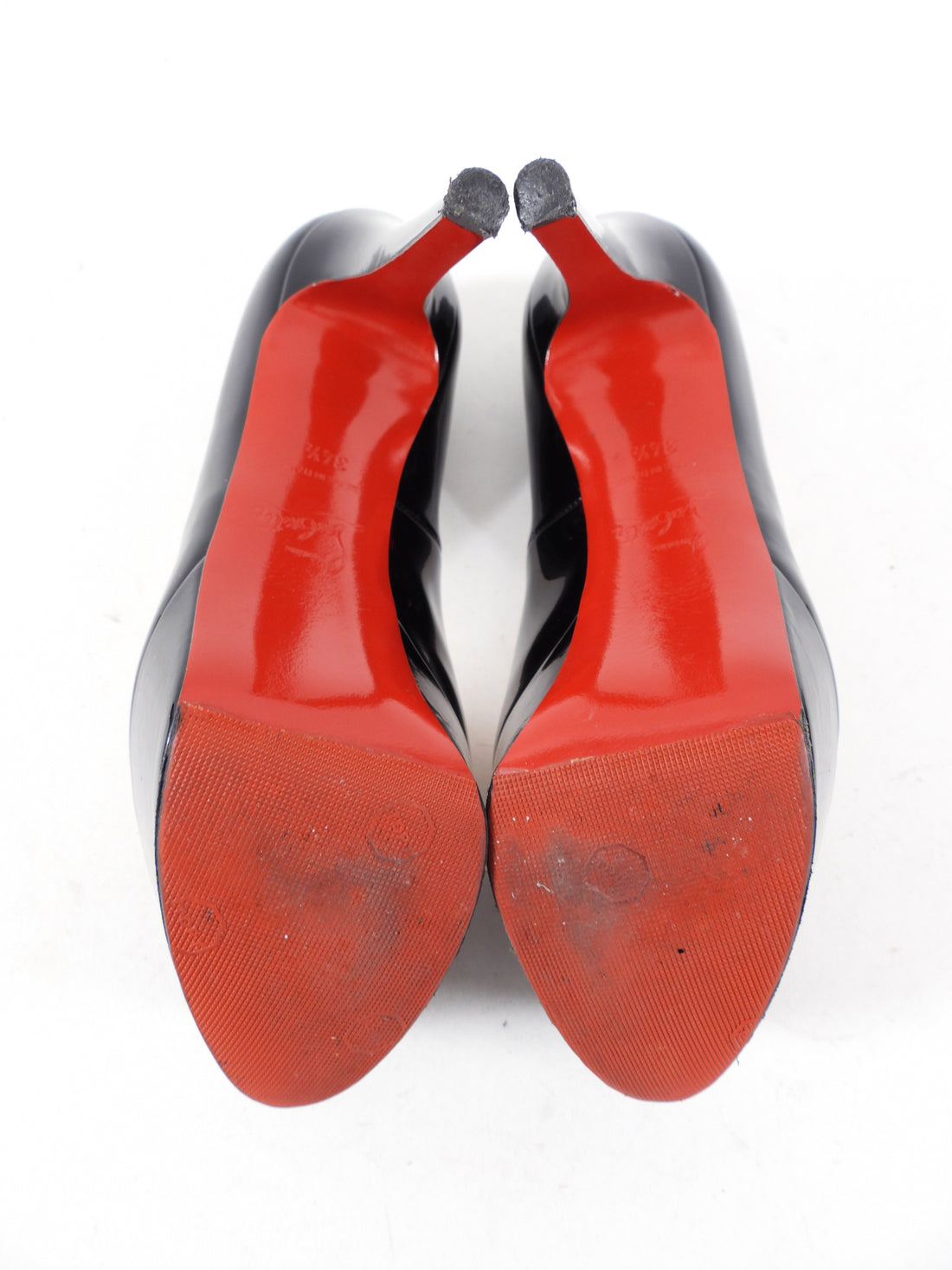 Christian Louboutin Black Patent Bianca 120 Pumps / Heels - 34.5