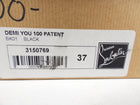 Christian Louboutin Black Patent Demi You 100 Pumps - 37