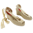 Christian Louboutin Canvas Espadrille Wedge Shoes – 37