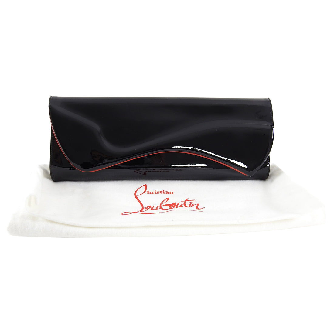 Riviera patent leather clutch bag Christian Louboutin Black in Patent  leather - 22911660