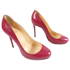 Christian Louboutin Magenta Pink Leather Pumps - 39.5