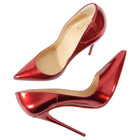 Louboutin So Kate 120 Metallic Patent Red High Heels - 36 / 5.5